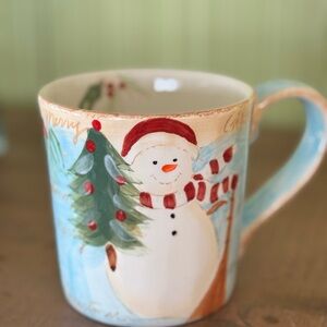 Maxcera Snowman Tree Winter Holiday Mug
